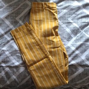 Yellow Striped Pants